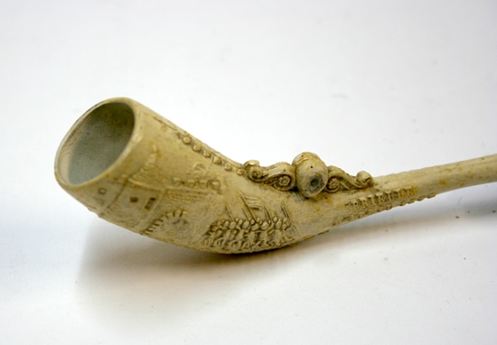 Goedewaagen, reliëfpijp met lens voor gravure, 300 jaar Watergeuzen voor Den Briel, 1872; coll. KMG