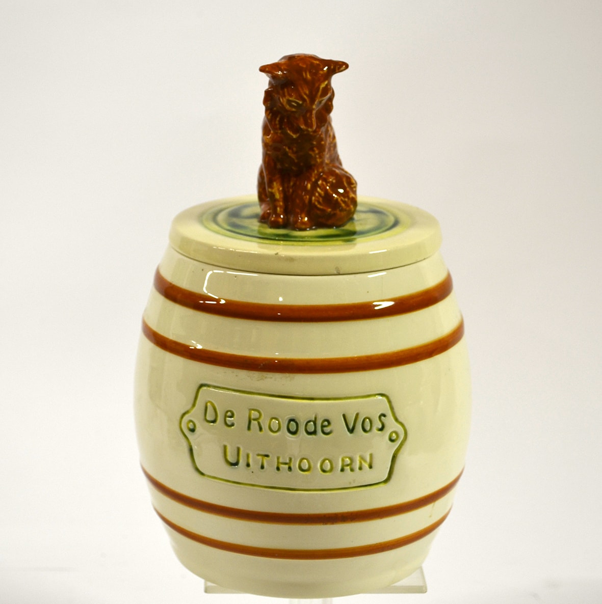 Goedewaagen, tabakspot, De Roode Vos, Uithoorn, jaren 1930, boetseerwerk Jan van Breukelen