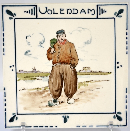 Holland-Utrecht, streekdrachttegel Volendam; coll. Bert-Jan Baas