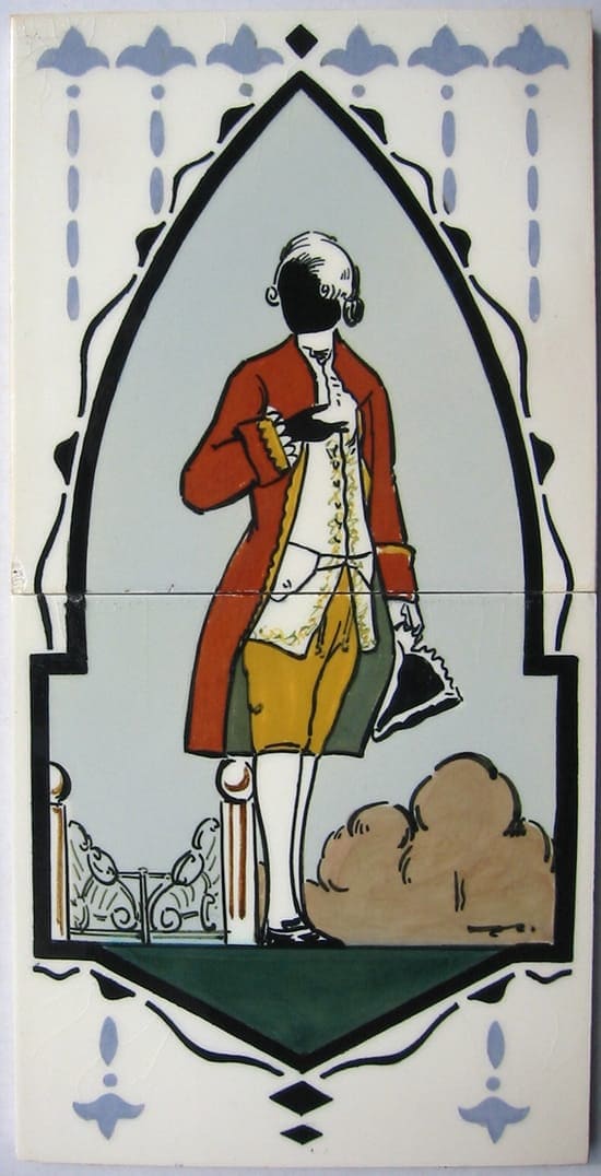 PBD, uit serie Founding Fathers, tegeltableau George Washington, vermoedelijk 2e helft jaren 20 (coll. Bert-Jan Baas)