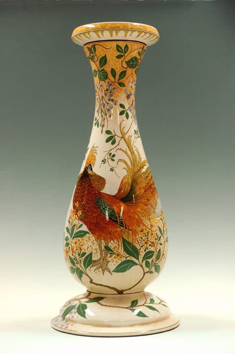 PZH, piedestal met decor Goudfazant, unicum, ca 1908